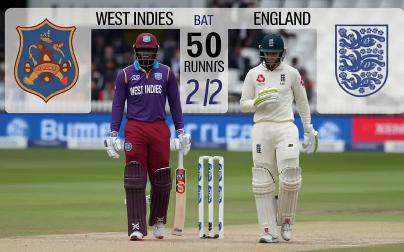 west indies cricket team vs england cricket team match scorecard