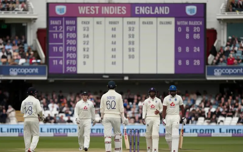 west indies cricket team vs england cricket team match scorecard