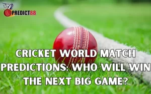 Cricket World Match Prediction